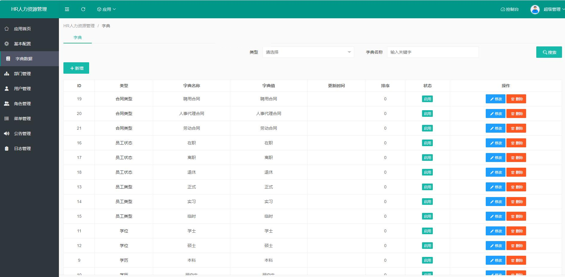 HR管理系统源码，全面涵盖人事、合同、薪资等功能插图7